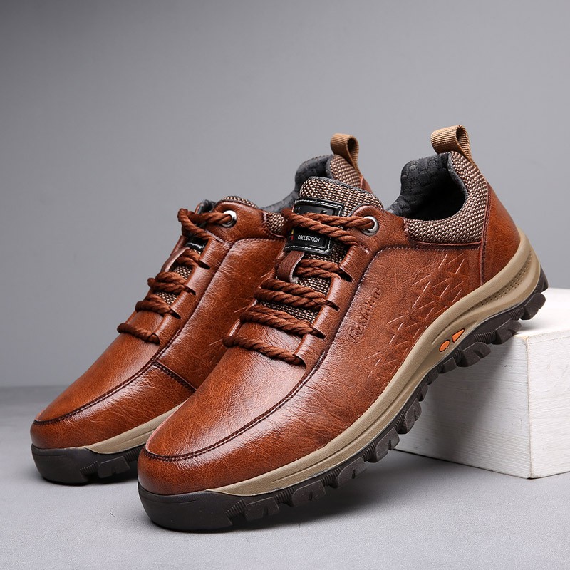 Men Leather Shoes Brogue Casual safety shoes Men G..